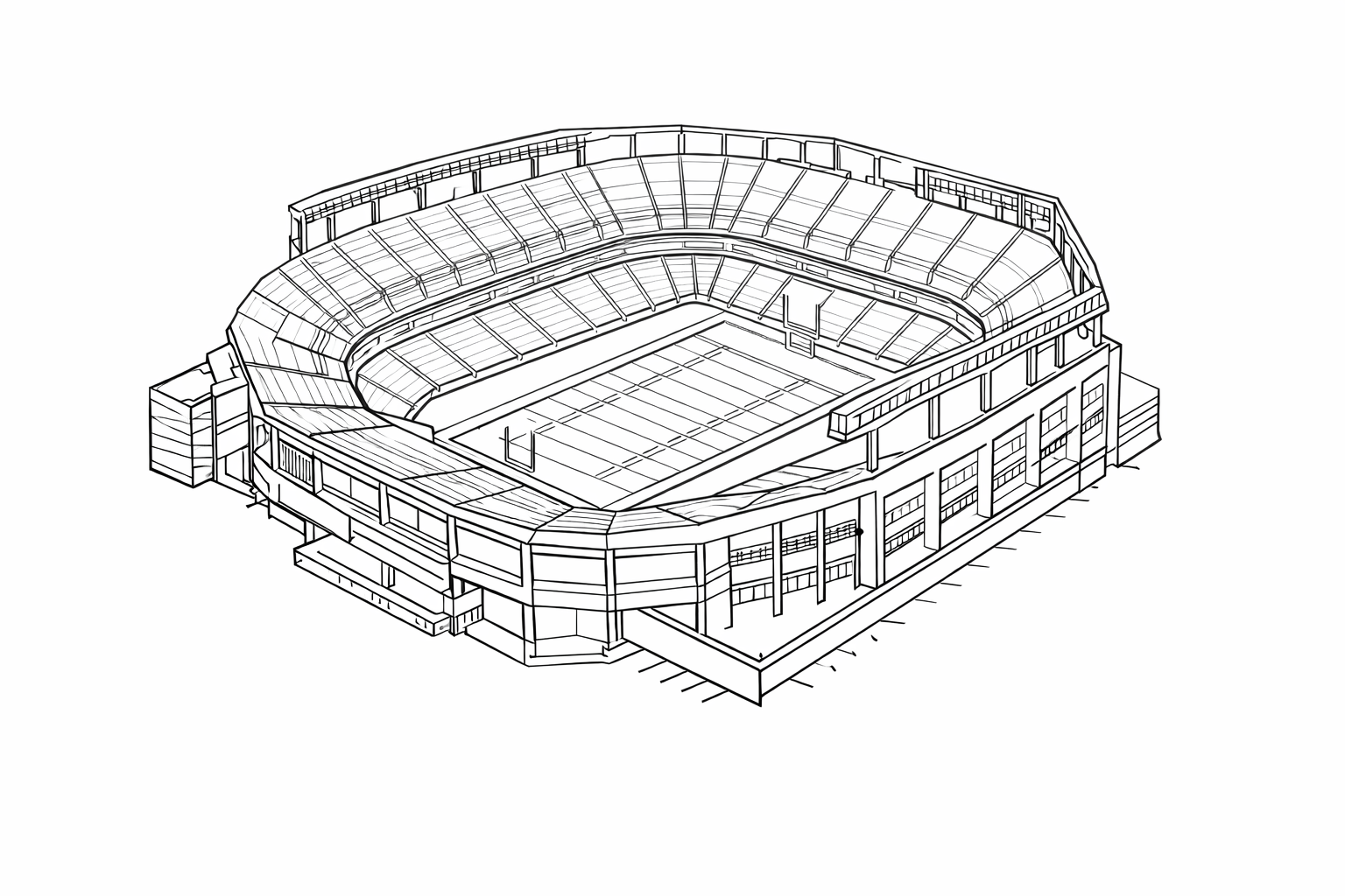 Stadium Wireframe