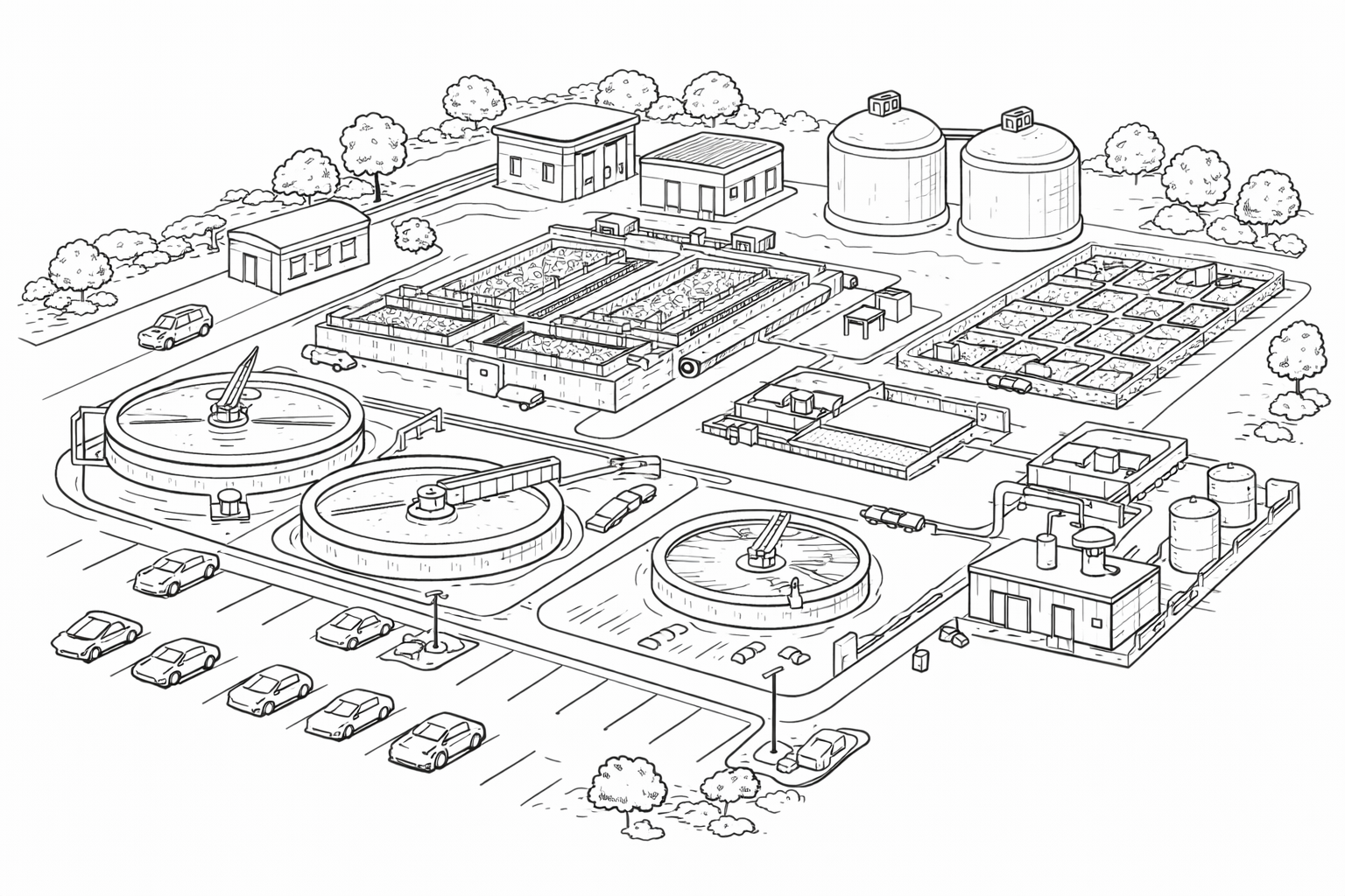 Wastewater Treatment Wireframe